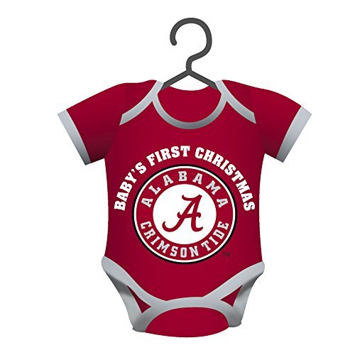 Alabama Crimson Tide Official NCAA 4 inch x 3 inch Baby Shirt Ornament by Fans With Pride