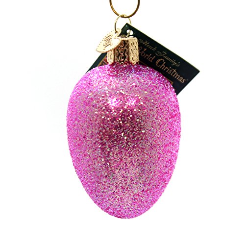 Old World Christmas EASTER EGG Glass Ornament Color Dye 36159 Pink