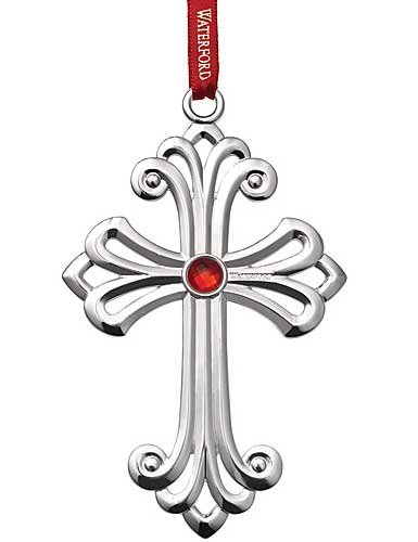 Waterford Silver 2015 Cross Ornament