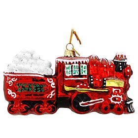 Kurt S. Adler Noble Gems North Pole Express Train Ornament