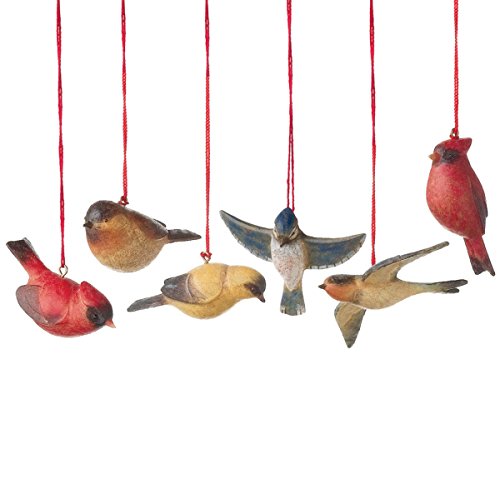 Miniature Bird Ornaments – Set of 6