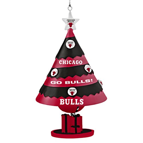 NBA Chicago Bulls Tree Bell Ornament, Red, 5″