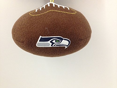 NFL Seattle Seahawks Plush Football Ornament – 4″ x 2.5″