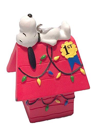 Hallmark Peanuts Snoopy on Doghouse Christmas Ornament 2015
