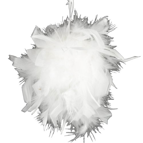 Touch of Nature 38776 Chandelle Ball Ornament, 5-Inch, White