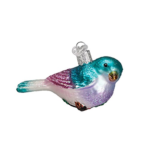 Old World Christmas Romantic Songbird Glass Blown Ornament
