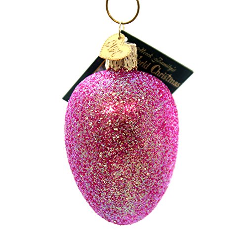 Old World Christmas EASTER EGG Glass Ornament Color Dye 36159 Rose
