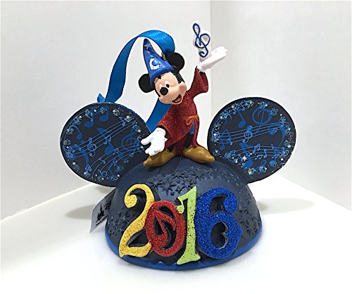 Disney Parks 2016 Light Up Mickey Mouse Ears Hat Ornament NEW