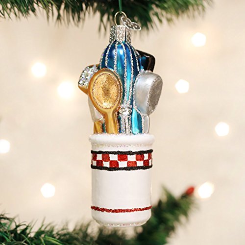 Old World Christmas Kitchen Utensils Glass Blown Ornament