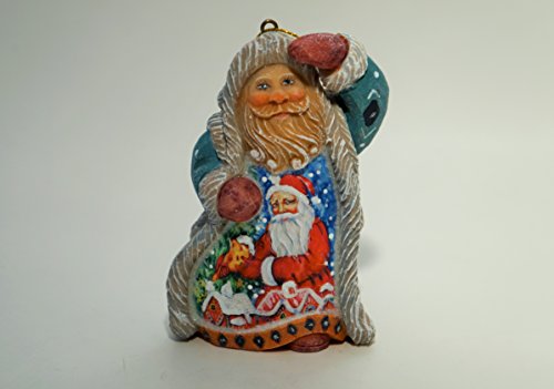 G. Debrekht Santa Ornament, 4″