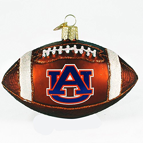 Old World Christmas Auburn Football Glass Blown Ornament