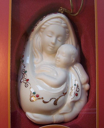 Lenox Madonna and Child China Christmas Ornament