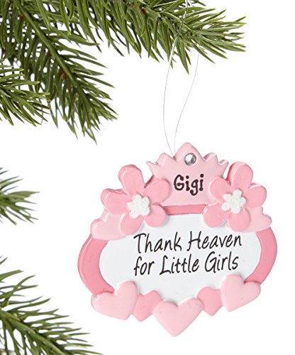 “Thank Heaven for Little Girls” Pink Crown Oval