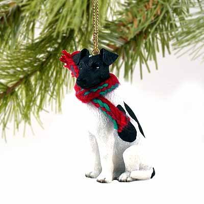 Fox Terrier Miniature Dog Ornament – Black & White by Conversation Concepts