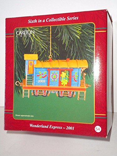 Ornament – Wonderland Express 2001 caboose – Carlton