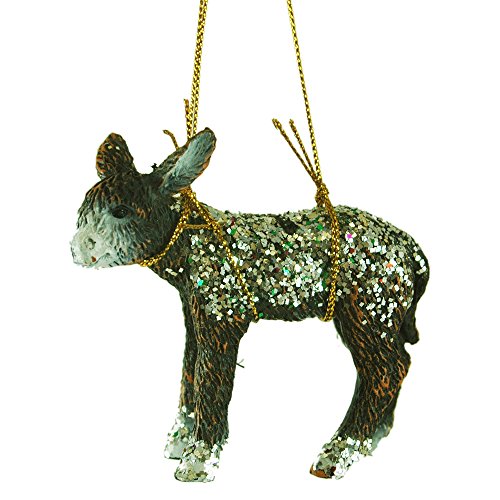 Glitter Donkey Resin Hanging Christmas Tree Ornament