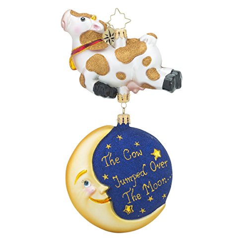 Christopher Radko Hey, Diddle Baby Themed Glass Christmas Ornament – 6.75″h.