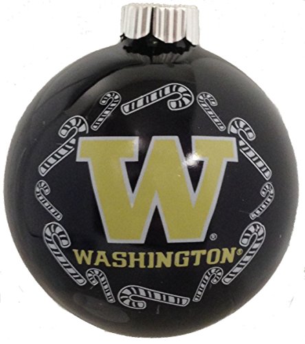University of Washington Huskies Glass Christmas Ornament Holiday Decoration