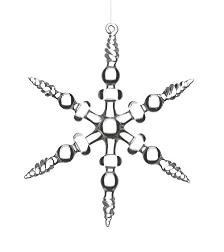 Sage & Co. XAO17166 5″ Glass Snowflake Ornament