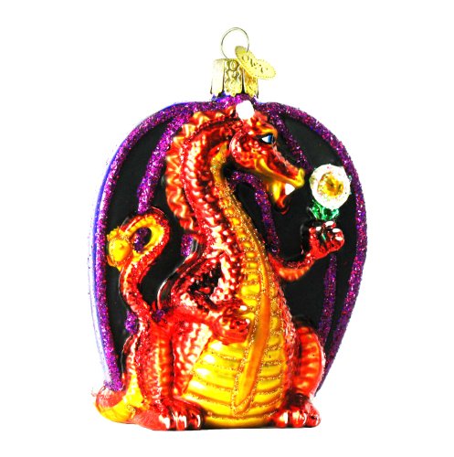 Old World Christmas Dragon Daydreams Glass Ornament