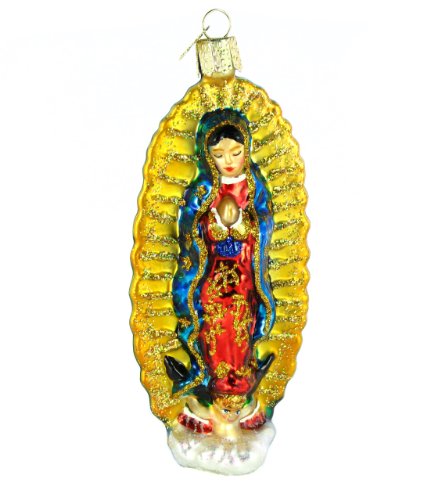Old World Christmas Our Lady Of Guadalupe Glass Blown Ornament