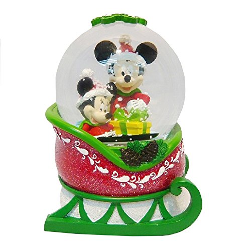 Disney’s Mickey and Minnie Mouse Sleigh Snowglobe