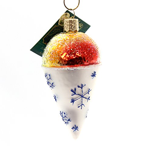 Old World Christmas Snow Cone Glass Blown Ornament
