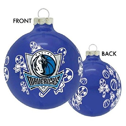 Dallas Mavericks NBA Basketball Glass Christmas Ornament Holiday Decoration