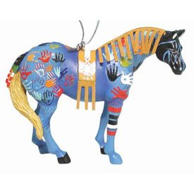 Trail of Painted Ponies – Blue Medicine Ornament