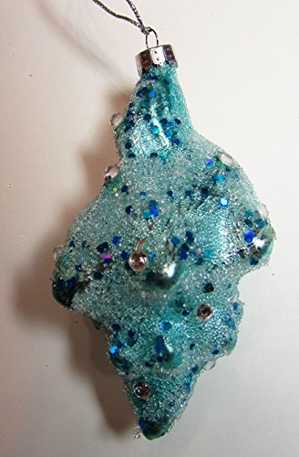 Martha Stewart Christmas Tree Ornament Conch Shell 4.25″ (Blue)