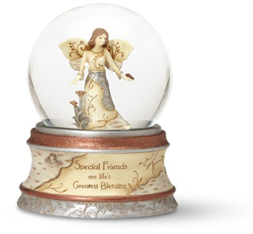 Pavilion Gift Company Elements Special Friends 100 mm Musical Waterglobe with Tune -Inch That’s What Friends Are For-Inch