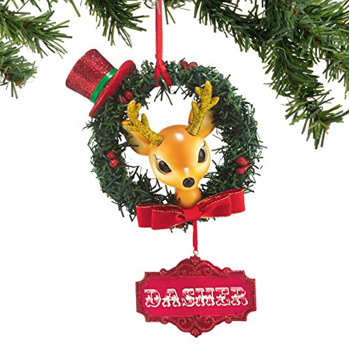 Department 56 Reindeer Tales Dasher Wreath Ornament