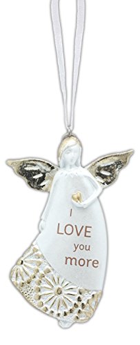 Midwest CBK 3.5″ Resin “I Love You More” Angel Ornament