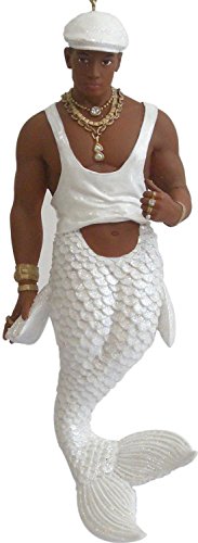 December Diamonds African American Bling Merman Ornament Now Discontinued!!!Rare African American HOT Merman with Sparkling “Diamond” Jewels!