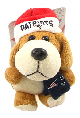 NFL New England Patriots Plush Dog Ornament, 3″, Brown
