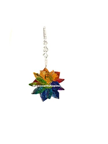 Ganz 7″ Rainbow Starburst Acrylic Ornament (ACRY-247)