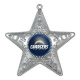 San Diego Chargers 4.5″ Silver Star Ornament