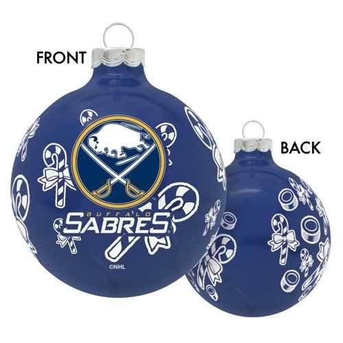 Buffalo Sabres Ornament NHL Hockey Glass Christmas Holiday Decoration