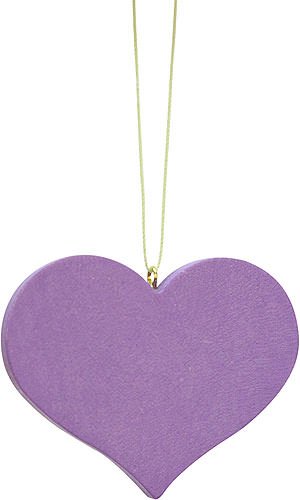 Tree ornaments Tree ornament heart lilac – 5,7×4,5cm / 2.2×1.8inch – Christian Ulbricht
