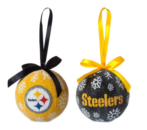 Pittsburgh Steelers Official NFL LED Box Set Ornaments