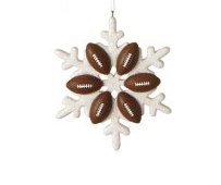 Football Sports Snowflake Ornament – Gift Boxed