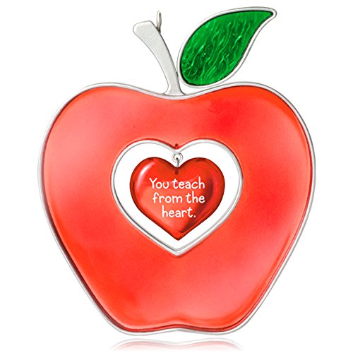 Hallmark Keepsake Ornament: Best Teacher Apple Heart