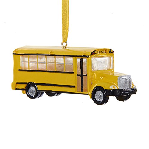 Kurt Adler Yellow LED School Bus Ornament