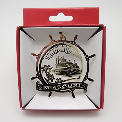 Missouri Christmas Ornament Gateway to the West River Boat City State Travel Souvenir Gift