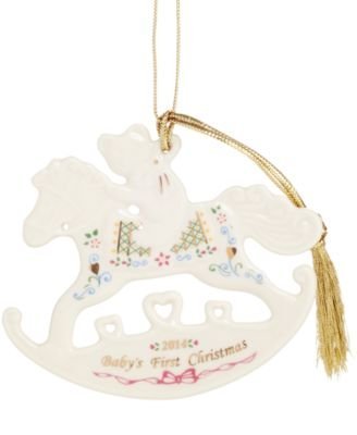 Lenox Exclusive 2014 Annual Baby’s First Rocking Horse Ornament