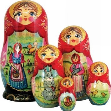 G. Debrekht Easter Story Nested Doll, 6″
