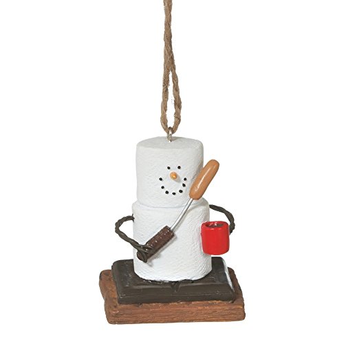 2.25″ S’mores Campfire Marshmallow Chocolate Sandwich Christmas Ornament