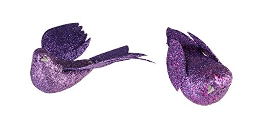 Christmas Holiday Purple Dove Ornament Decoration – Bundle 2 Pack