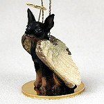 Miniature Pinscher Tan & Black Pet Angel Ornament