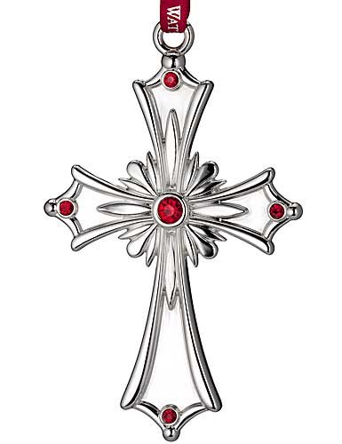 Waterford Silver 2014 Cross Ornament